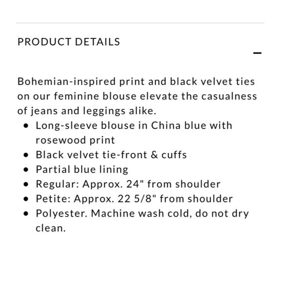 White House Black Market Floral Velvet Trim Boho Top - Picture 2 of 5